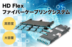 高密度・大容量 HD Flex<br>ファイバーケーブリングシステム