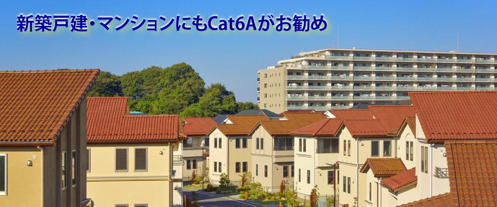 新築戸建・マンション、Cat6A化の勧め